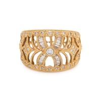 YELLOW GOLD AND DIAMOND RING