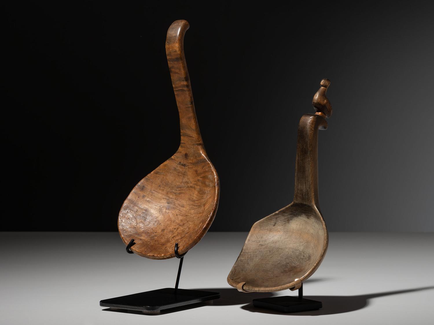 Eastern Woodlands Carved Effigy Spoons