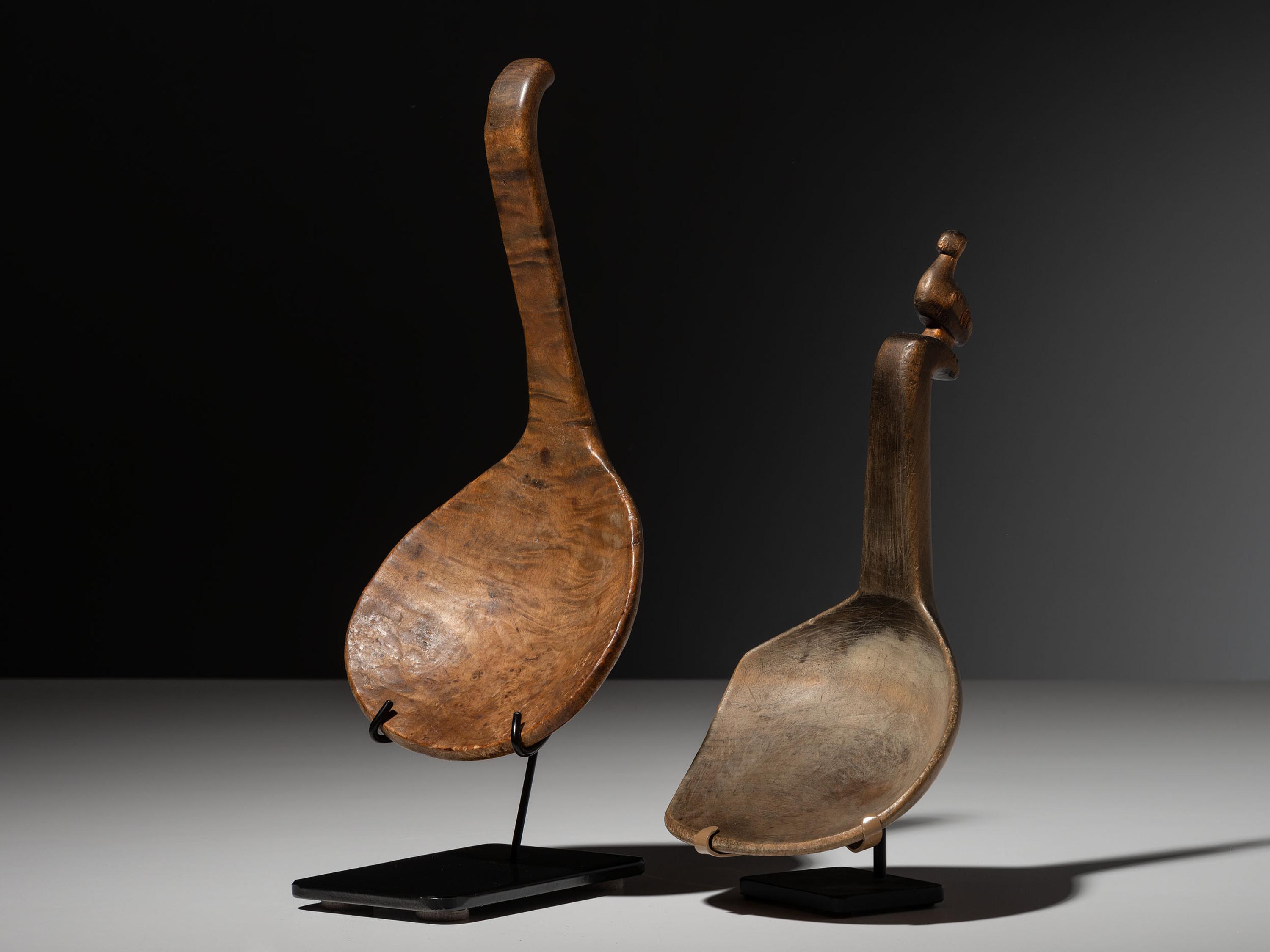Eastern Woodlands Carved Effigy Spoons