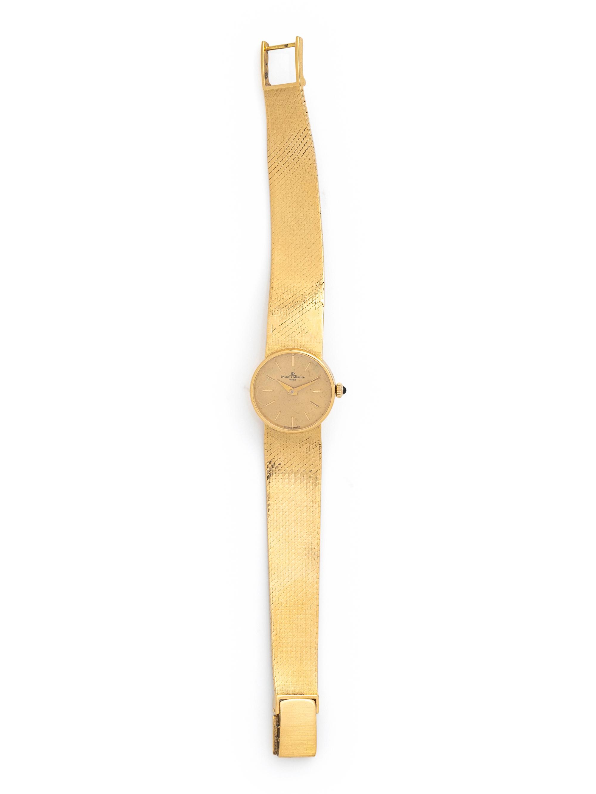 BAUME & MERCIER, 18K YELLOW GOLD WATCH