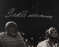 A Ted Williams Signed Autograph Triple Crown Print (Beckett Authentication Services Letter),