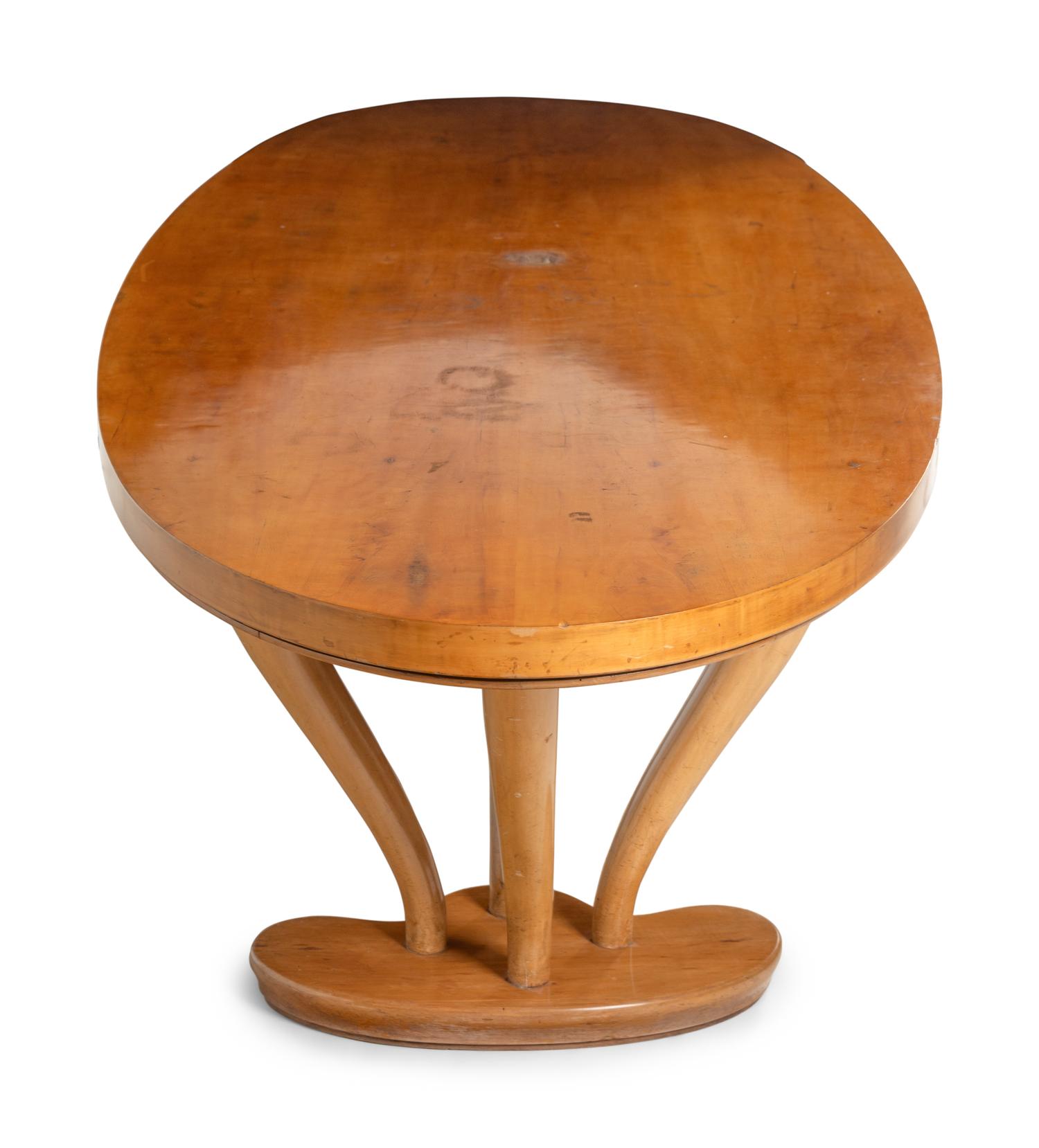 A Continental Double Pedestal Dining Table