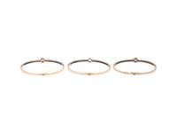 THREE ANTIQUE DIAMOND BANGLE BRACELETS