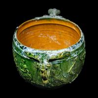A Roman Green Lead-Glazed Skyphos