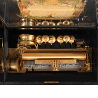 A Swiss "Bells in Sight" Cylinder Music Box