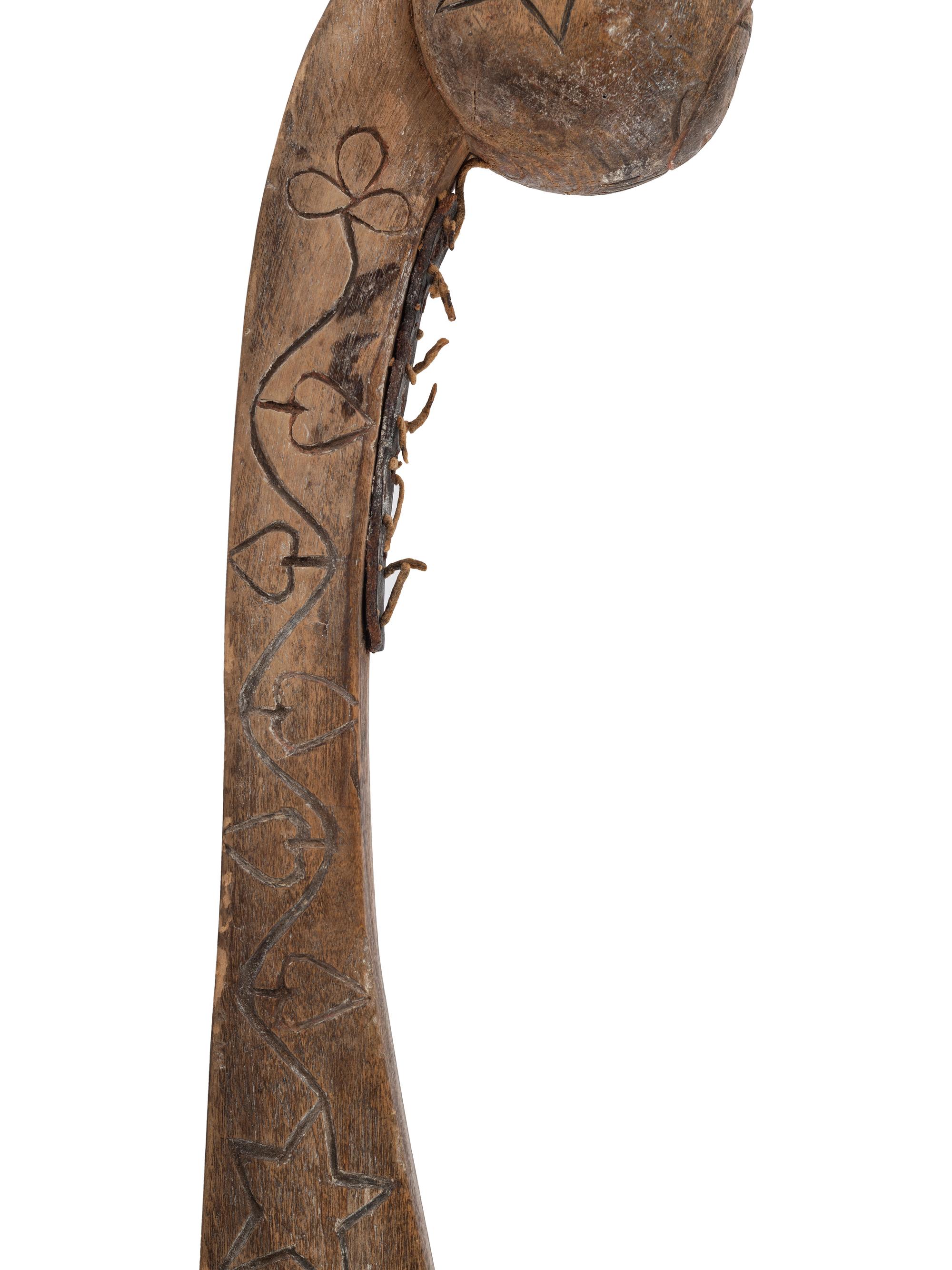 Ho-Chunk Carved and Painted Wood Dance Club