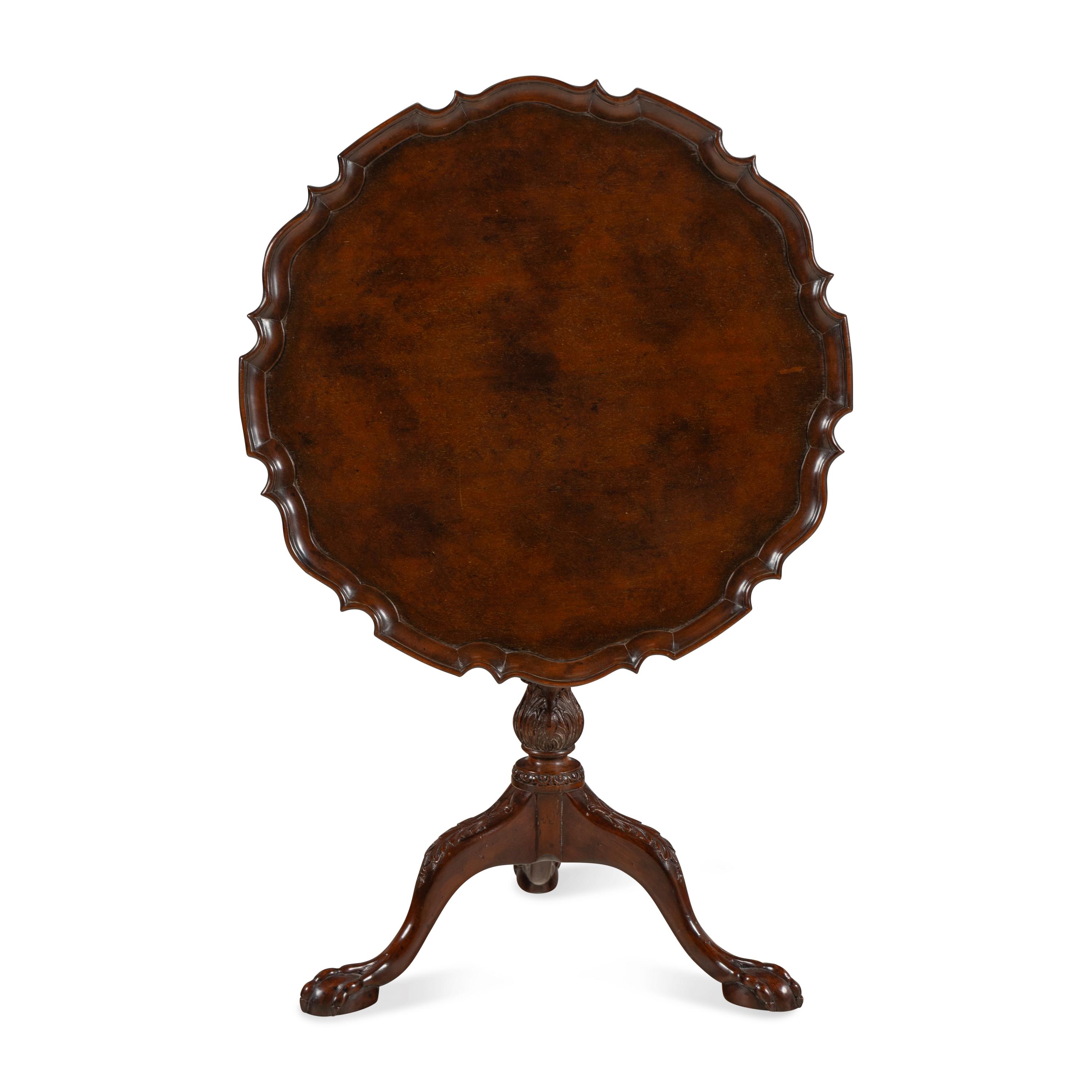 A Chippendale Style Mahogany Tilt-Top Table
