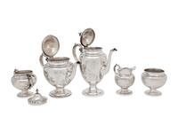An American Silver Five-Piece Tea and Coffee Service