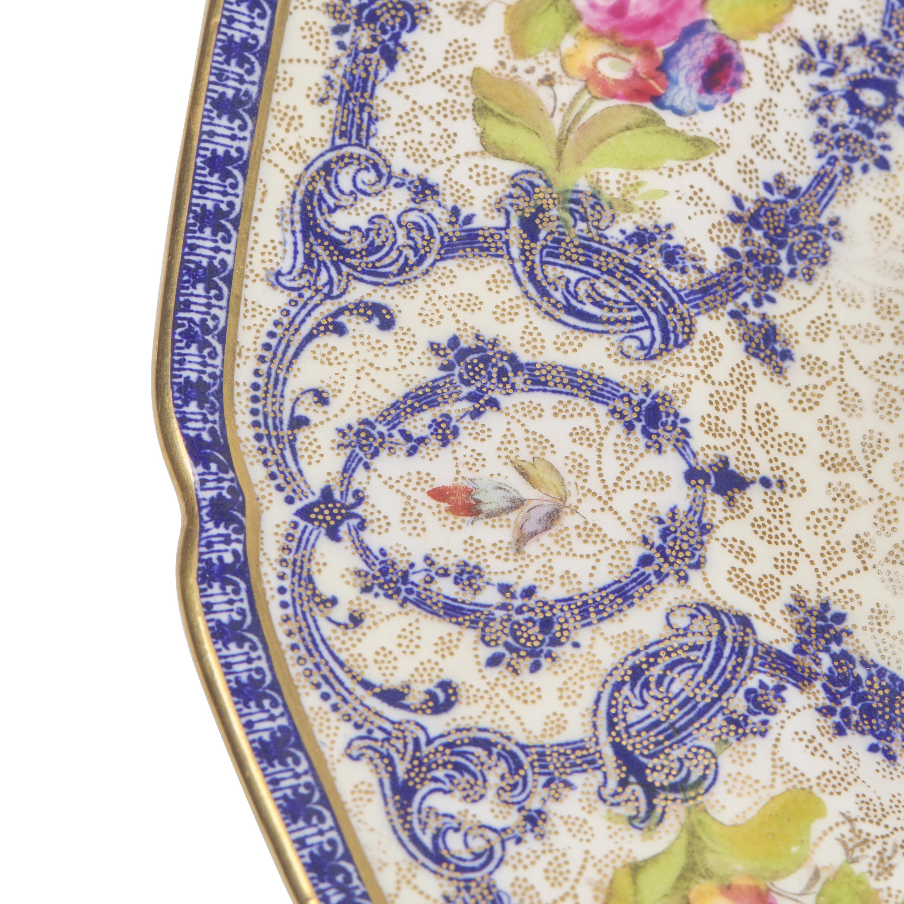 A Set of Twelve Royal Doulton Enamel and Gilt-Decorated Porcelain Plates