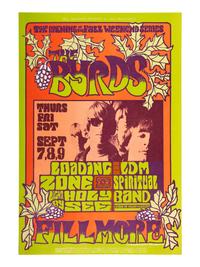 [MUSIC]. 2 Fillmore Auditorium posters promoting The Byrds and Them with the Sons of Champlin.