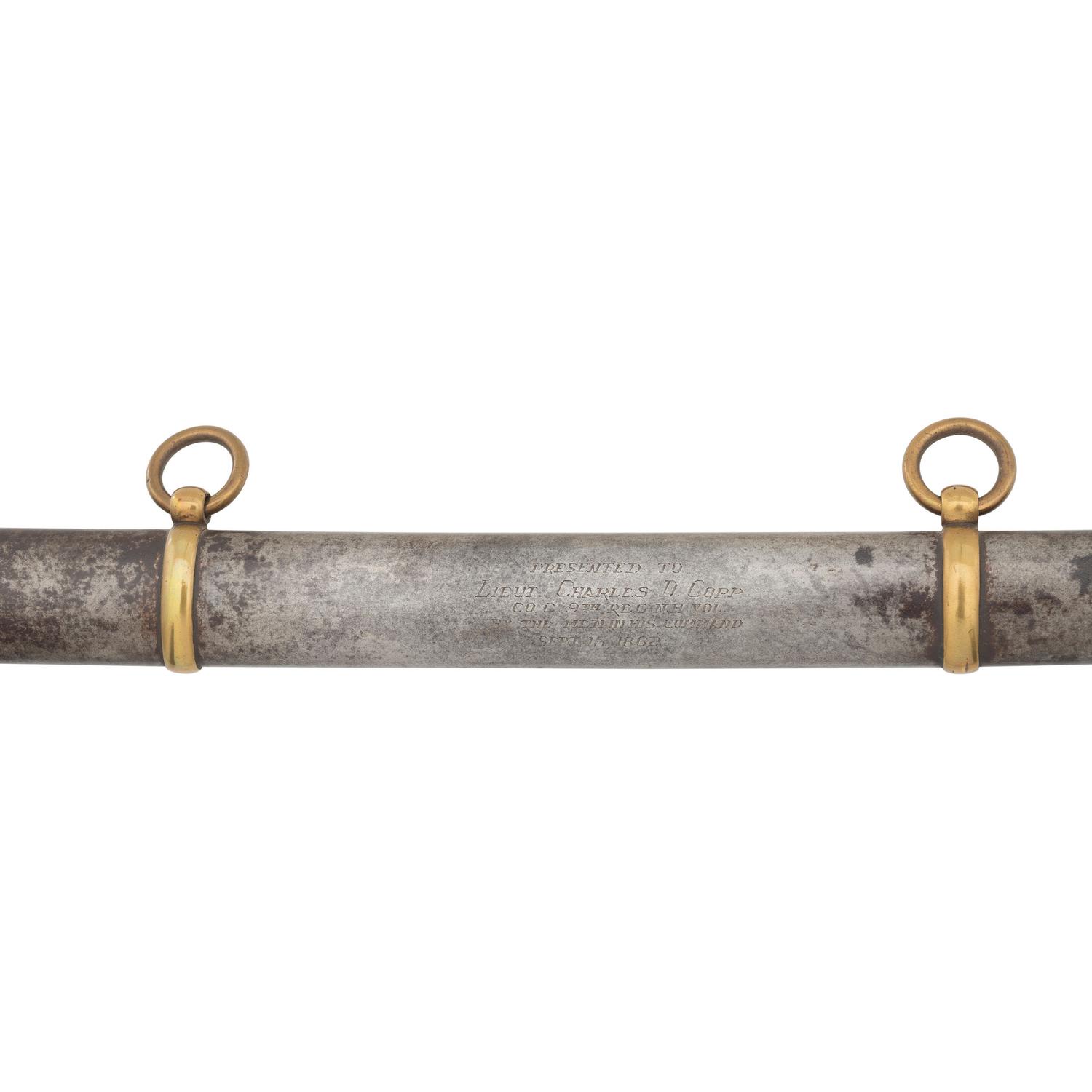 Non-Regulation Officers Sword of Medal of Honor Recipient Lt. (Capt.) Charles Copp - 9th NH Volunteers