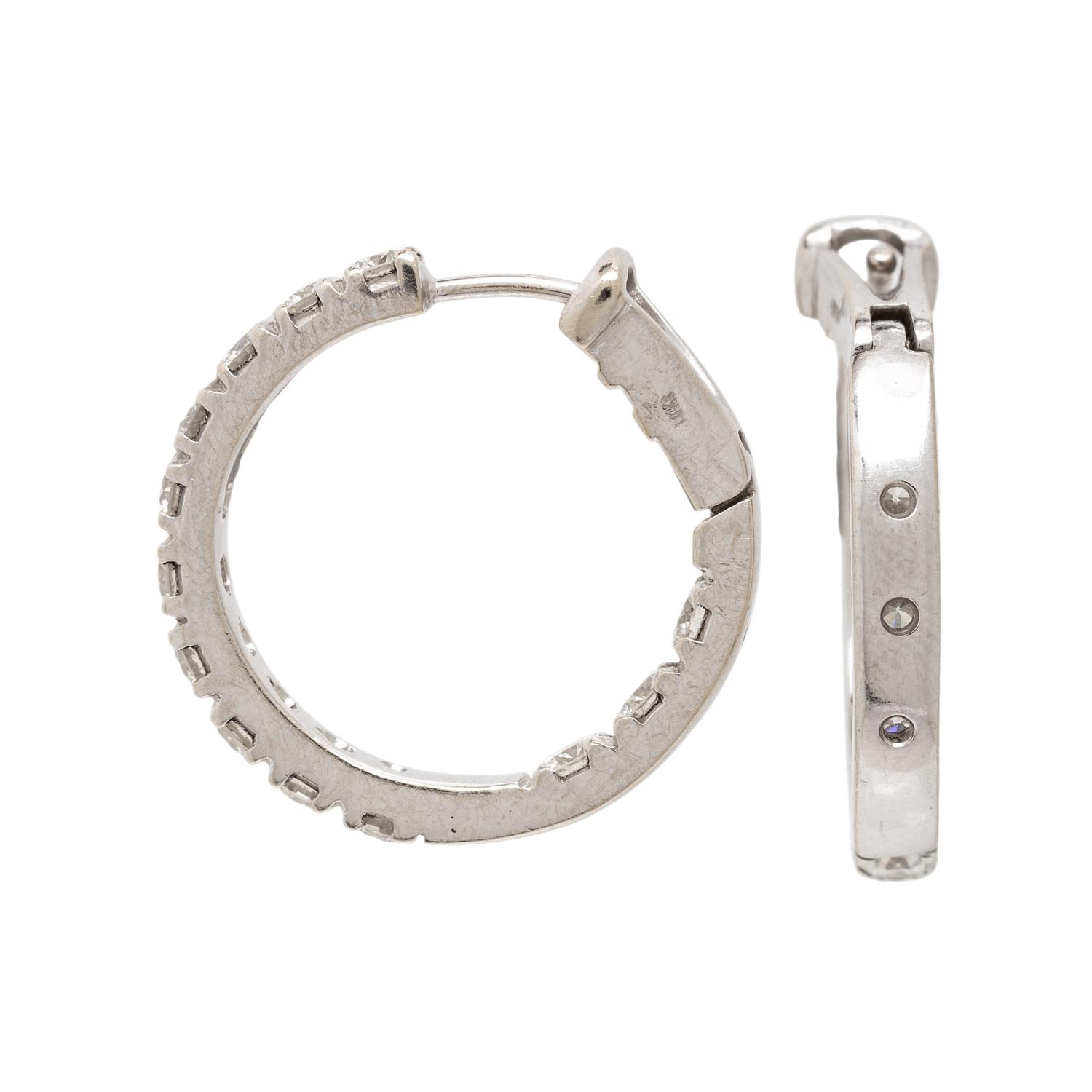 DIAMOND HOOP EARRINGS