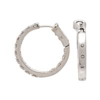 DIAMOND HOOP EARRINGS