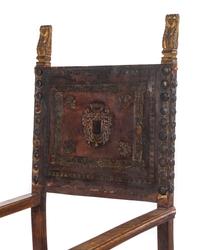 A Spanish Baroque Walnut Armchair