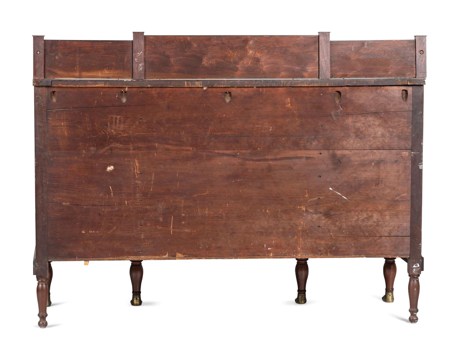 A Classical Brass Mounted and Figured Mahogany Sideboard