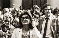 (NATIONAL ENQUIRER; KENNEDY ONASSIS, JACKIE) GALLELA, RON. 5 photos, with credits to Ron Galella, Wide World and Albert Ferreira