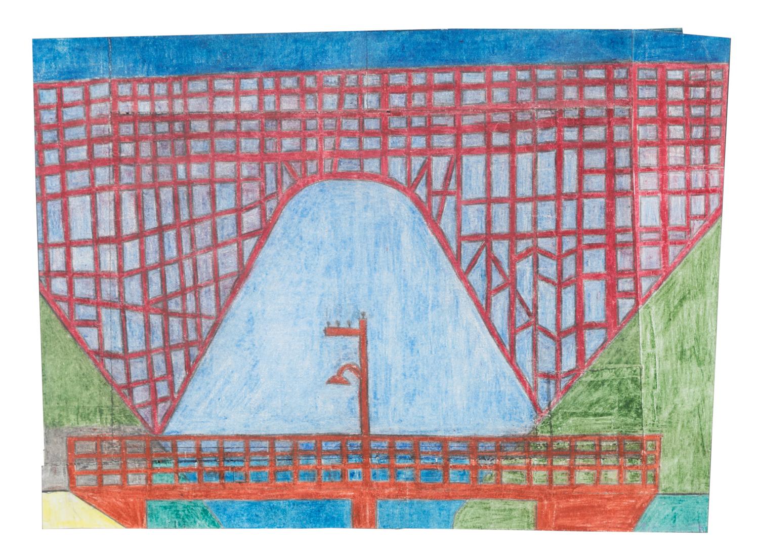 Jim Work, (American, b. 1944), Untitled, (Bridge and Streetlight)