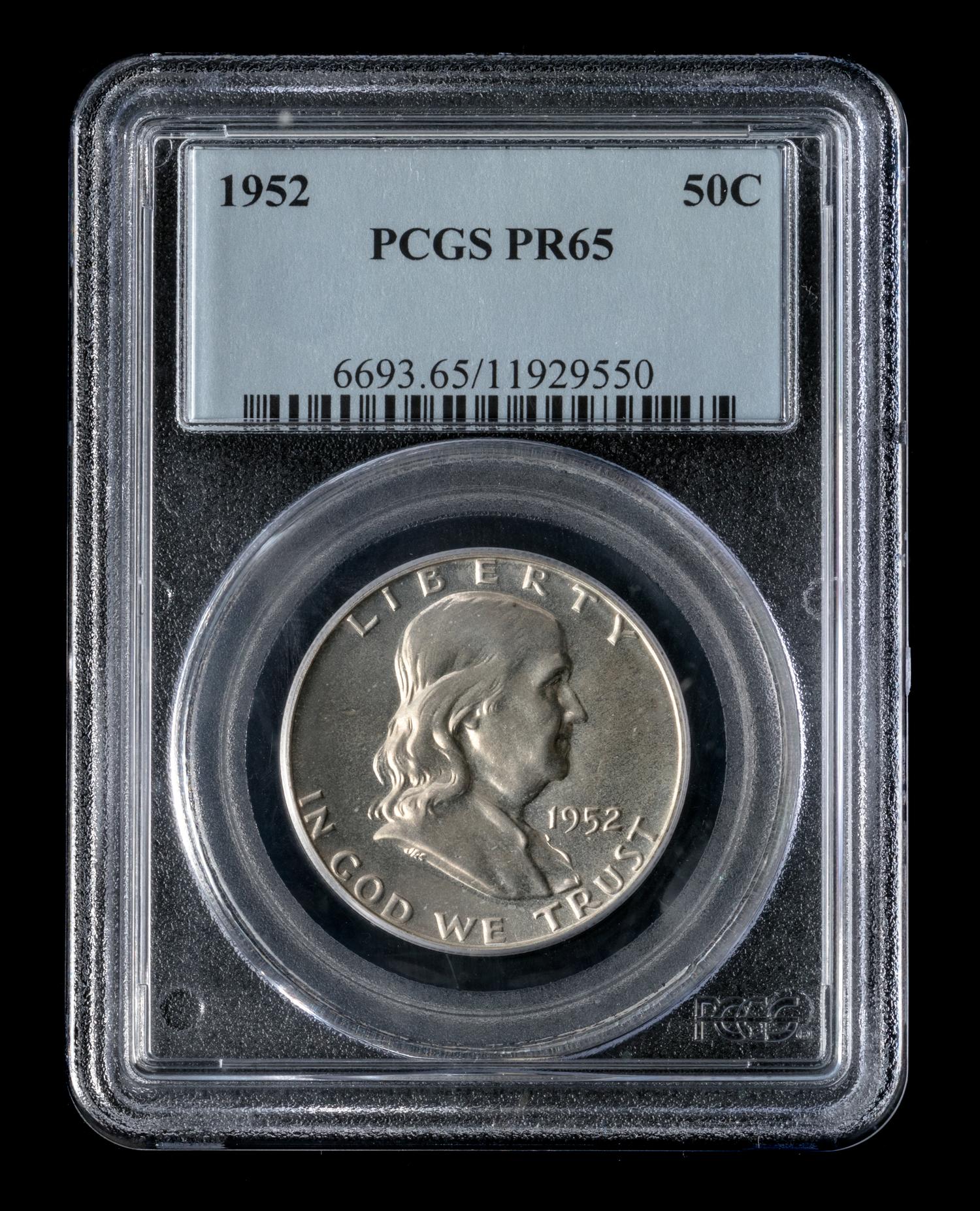 A Untied States 1952 Benjamin Franklin 50c Proof