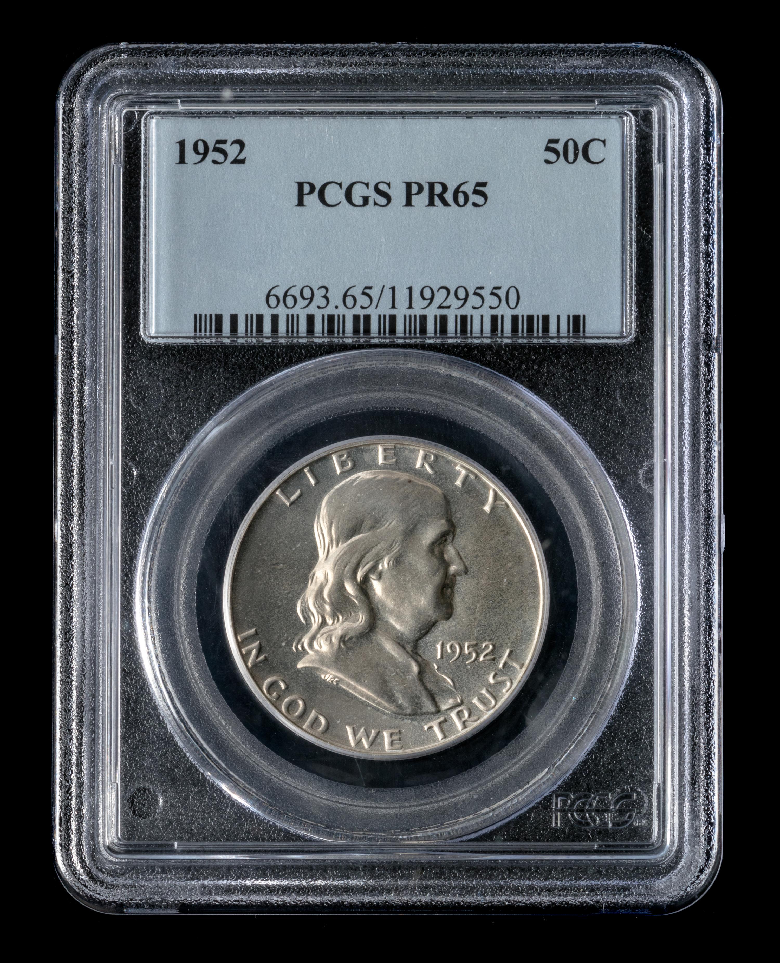 A Untied States 1952 Benjamin Franklin 50c Proof