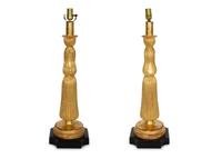 A Pair of Giltwood Table Lamps