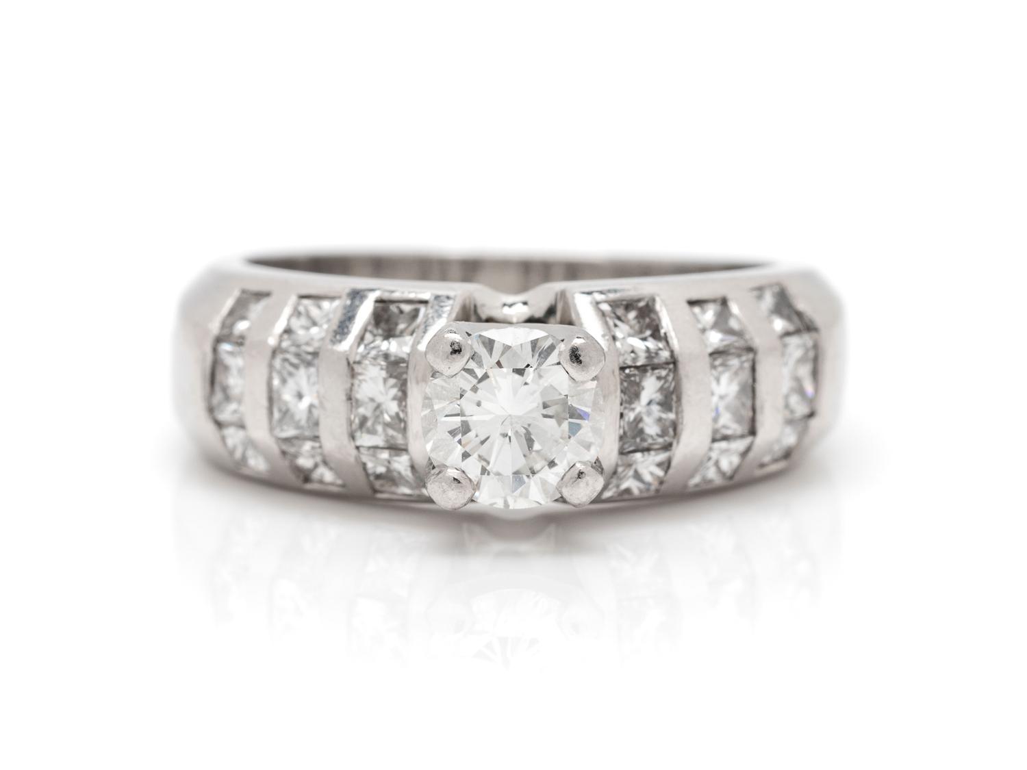 PLATINUM AND DIAMOND RING