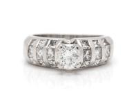 PLATINUM AND DIAMOND RING