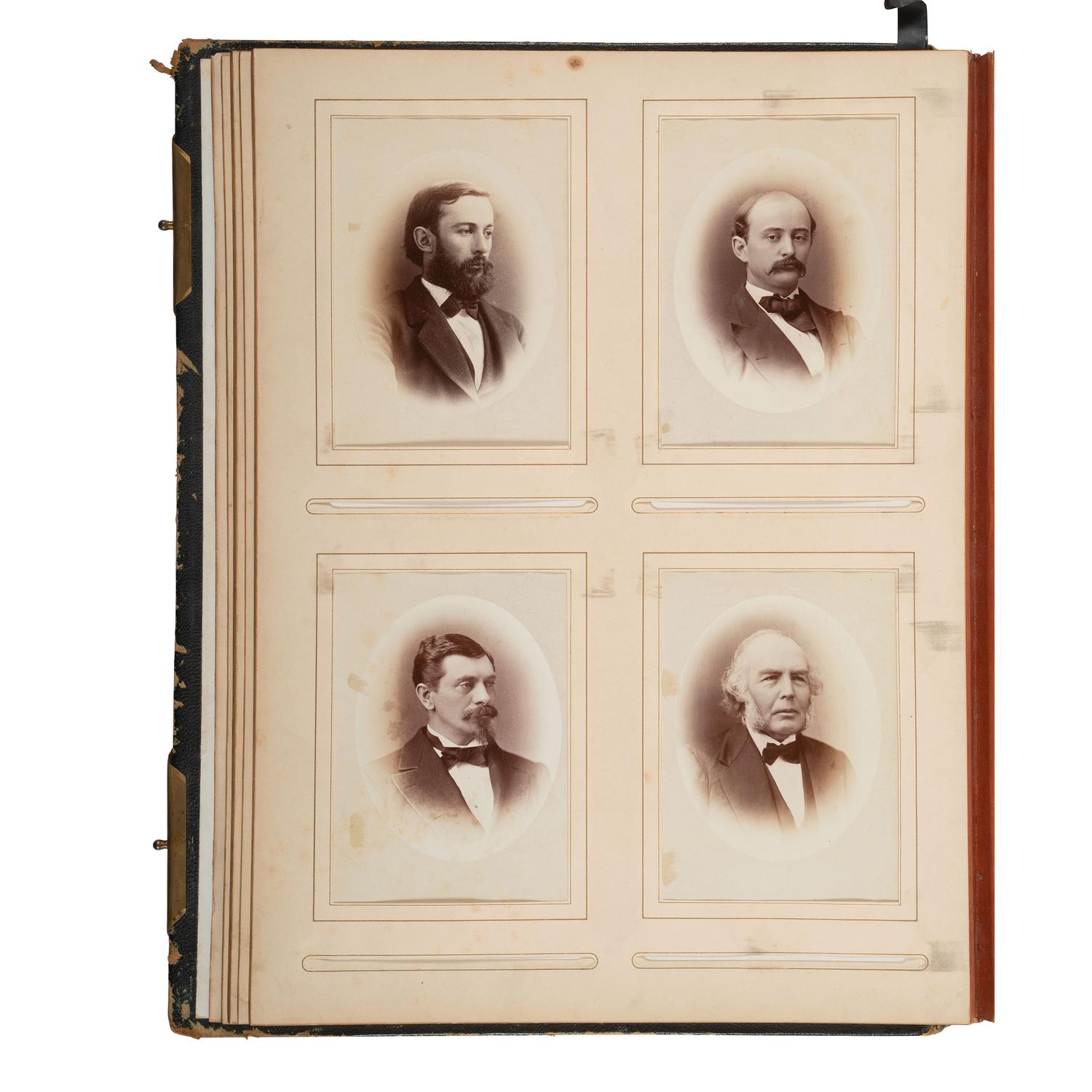 [African Americana] Yale College Photo Album of Faculty and Students, incl. African American Worker