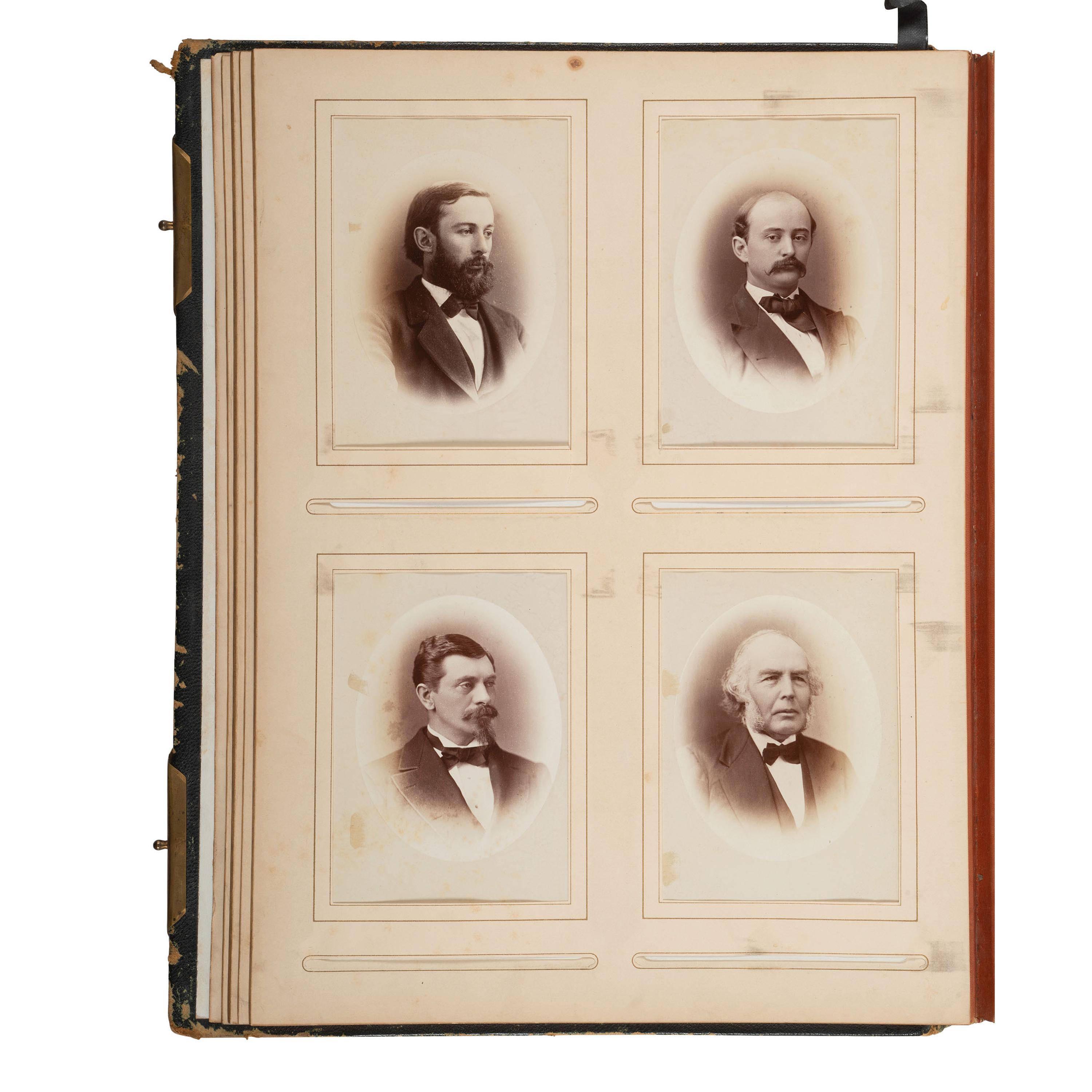 [African Americana] Yale College Photo Album of Faculty and Students, incl. African American Worker