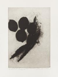 Donald Sultan, (American, 1951), Black Tulips and Lemons, 1986