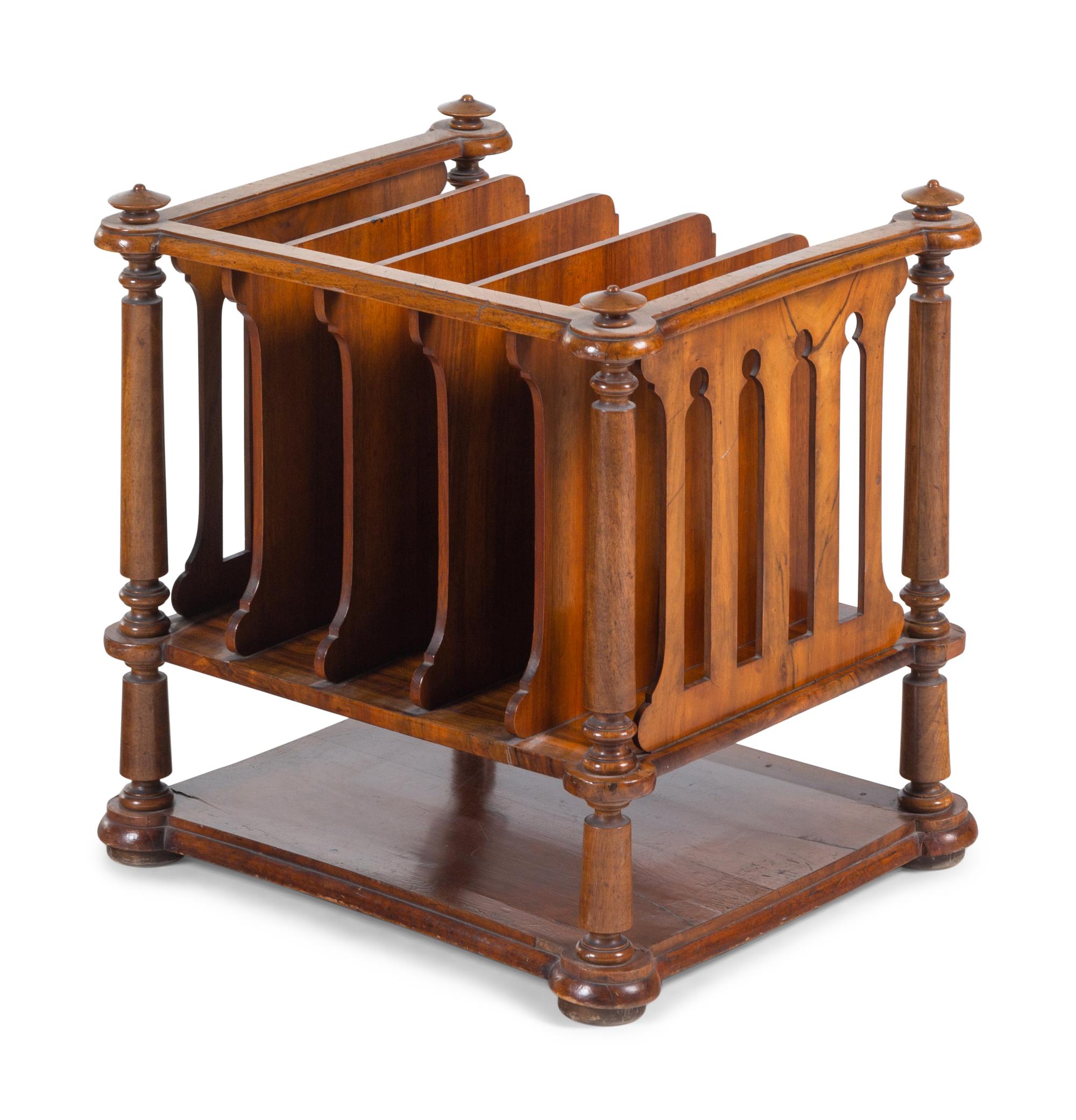 A William IV Walnut Canterbury