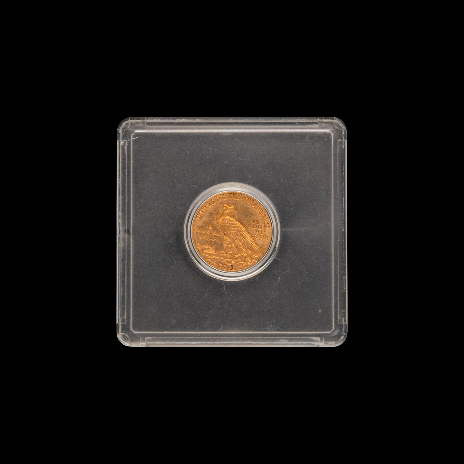 A 1910 Indian Head $2.50 Gold Coin