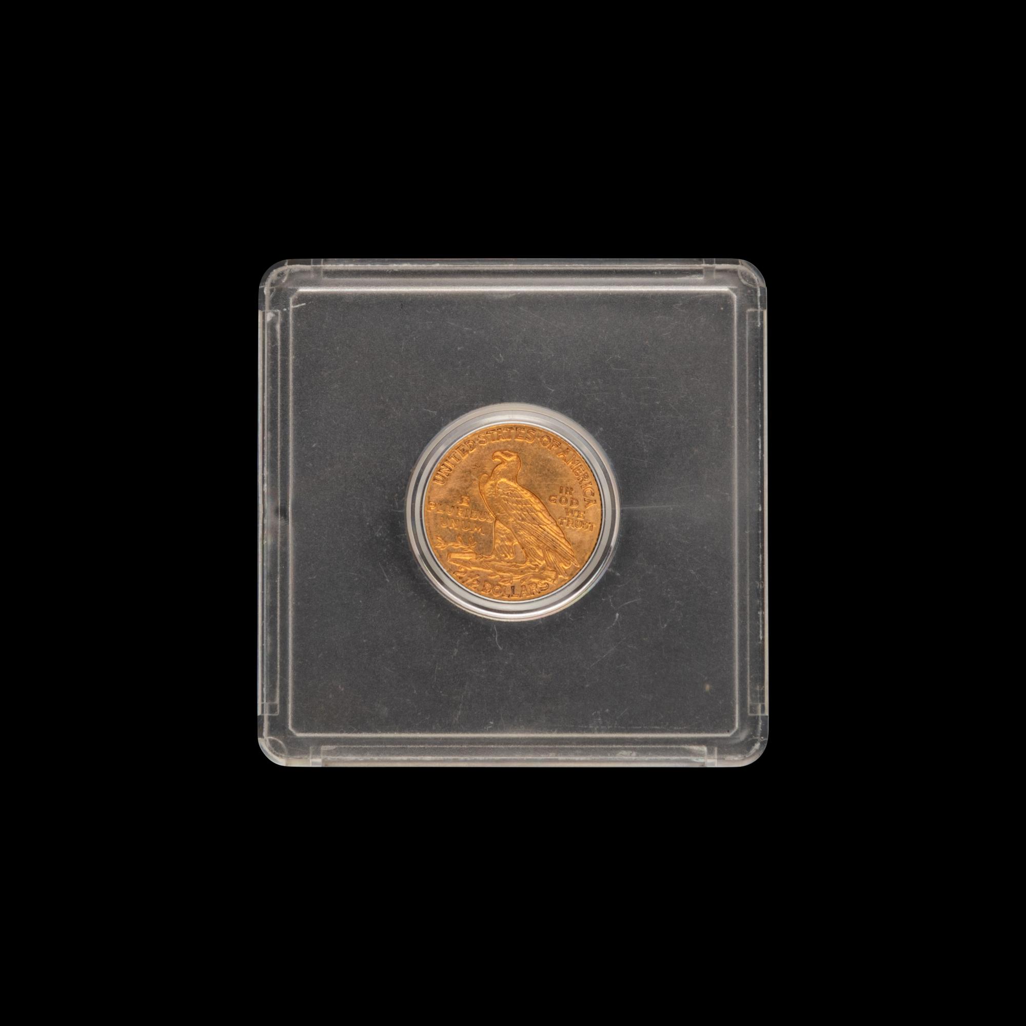 A 1910 Indian Head $2.50 Gold Coin