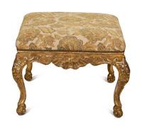 A Louis XV Style Giltwood Tabouret