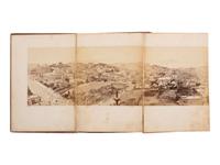 [WESTERN AMERICANA]. MUYBRIDGE, Eadweard (1830-1904), photographer. Panorama of San Francisco from California St. Hill . 1877. 11-panel albumen photograph panorama.