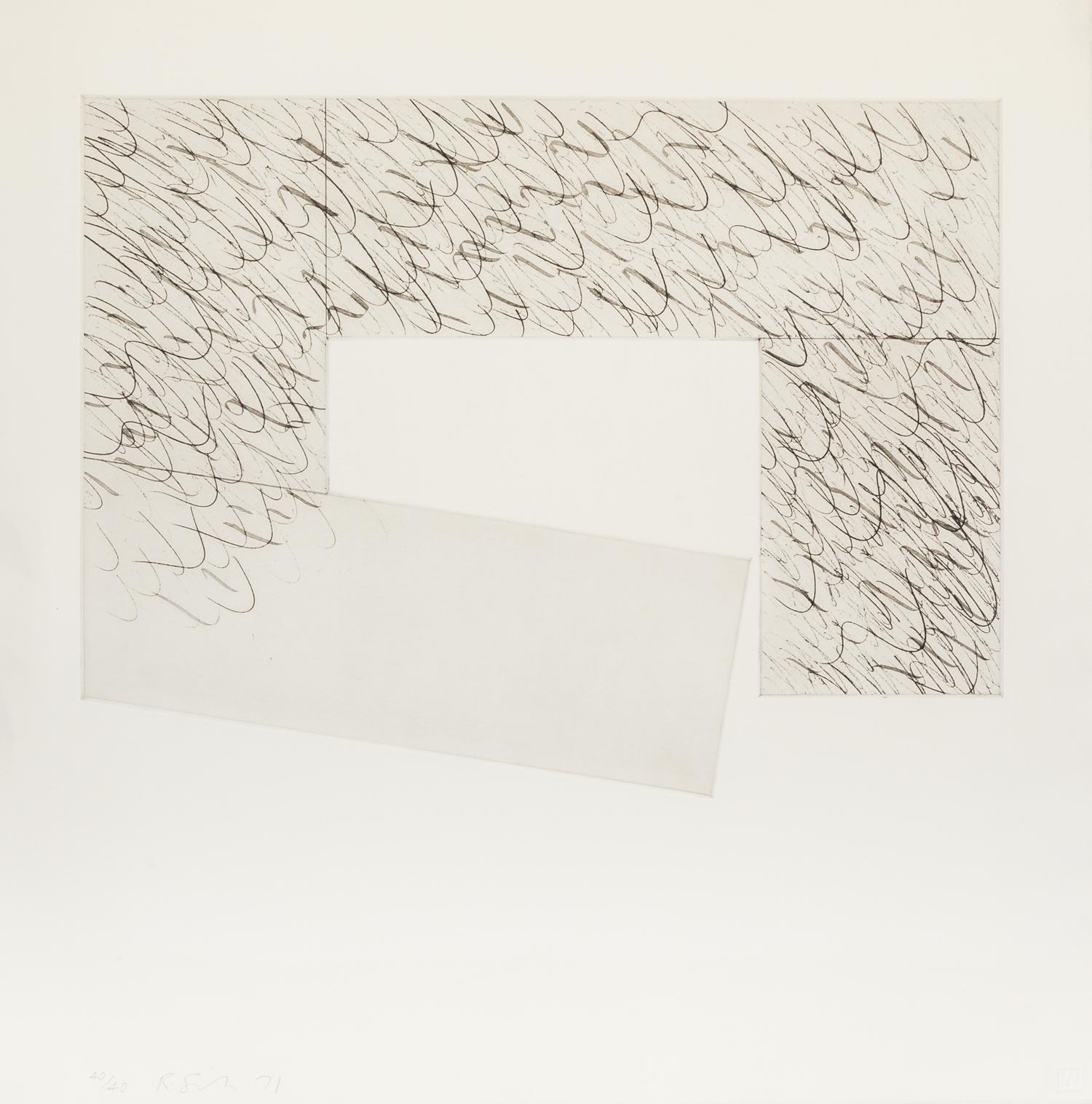 Charles Richard Smith, (English, 1931-2016), A group of five works: Folded Paper Clip, Folded Paper Clip II, Proscenium VII, Logo Suite