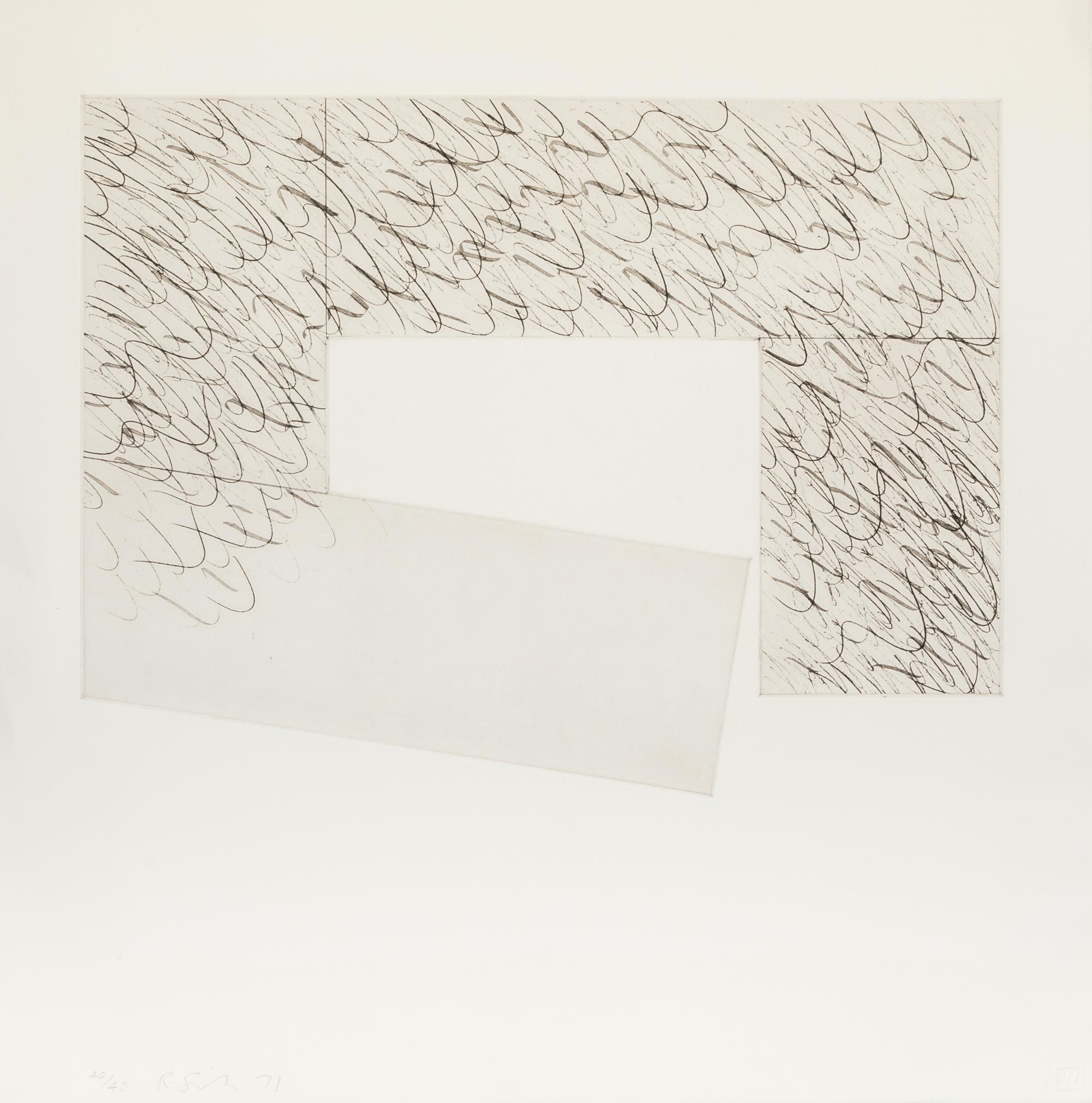 Charles Richard Smith, (English, 1931-2016), A group of five works: Folded Paper Clip, Folded Paper Clip II, Proscenium VII, Logo Suite