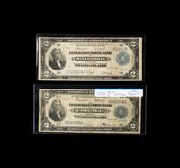 A Group of Two Series 1918 FRBN Battleship $2 Notes