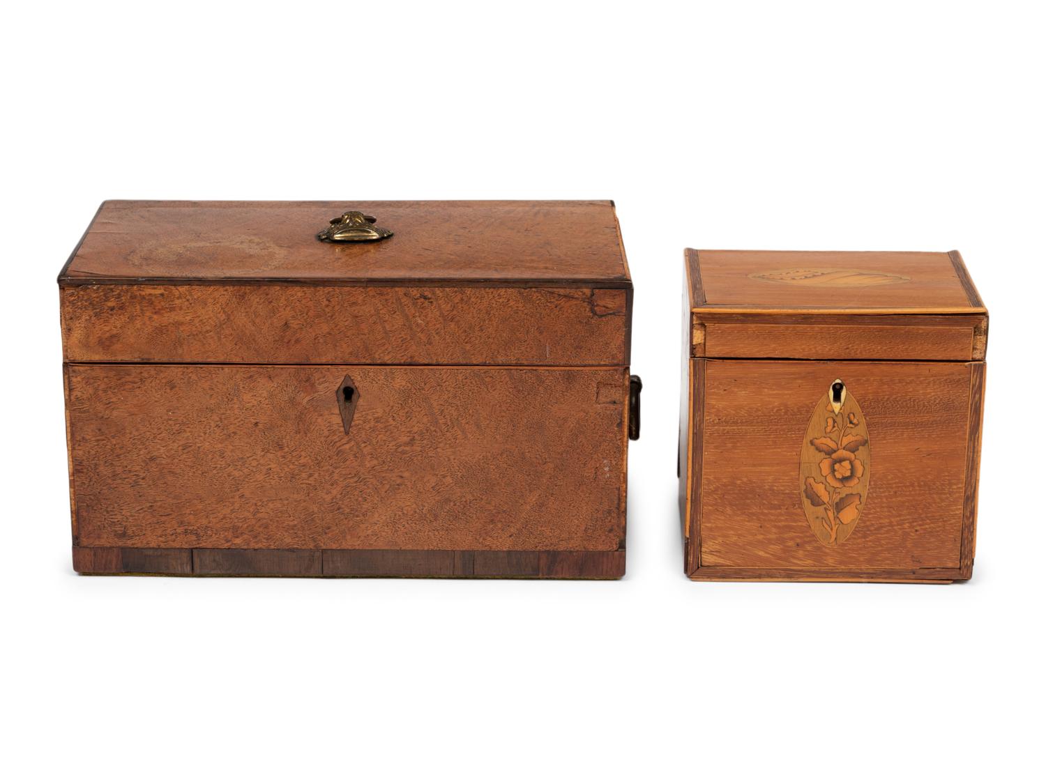 Two English Tea Caddies