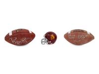 A Group of Signed Autograph College Football Items,