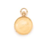 ULYSSE NARDIN, 18K YELLOW GOLD DEMI-HUNTER POCKET WATCH AND FOB CHAIN