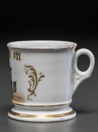 A Hansom Cab Driver's Porcelain Occupational Shaving Mug