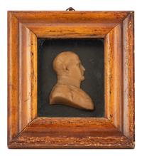 Two English Framed Wax Portraits