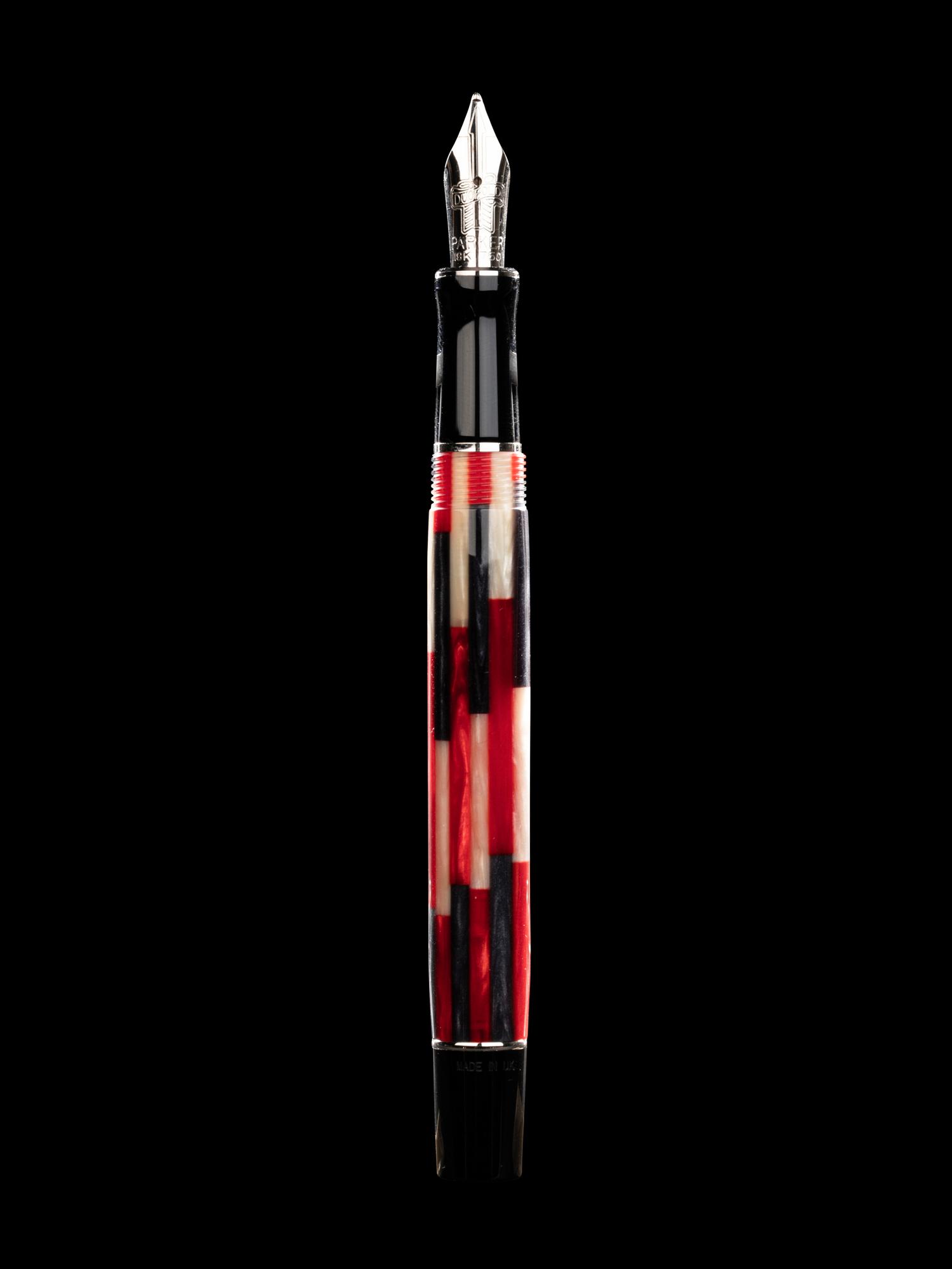 Parker: Duofold- Mosaic Red Fountain Pen