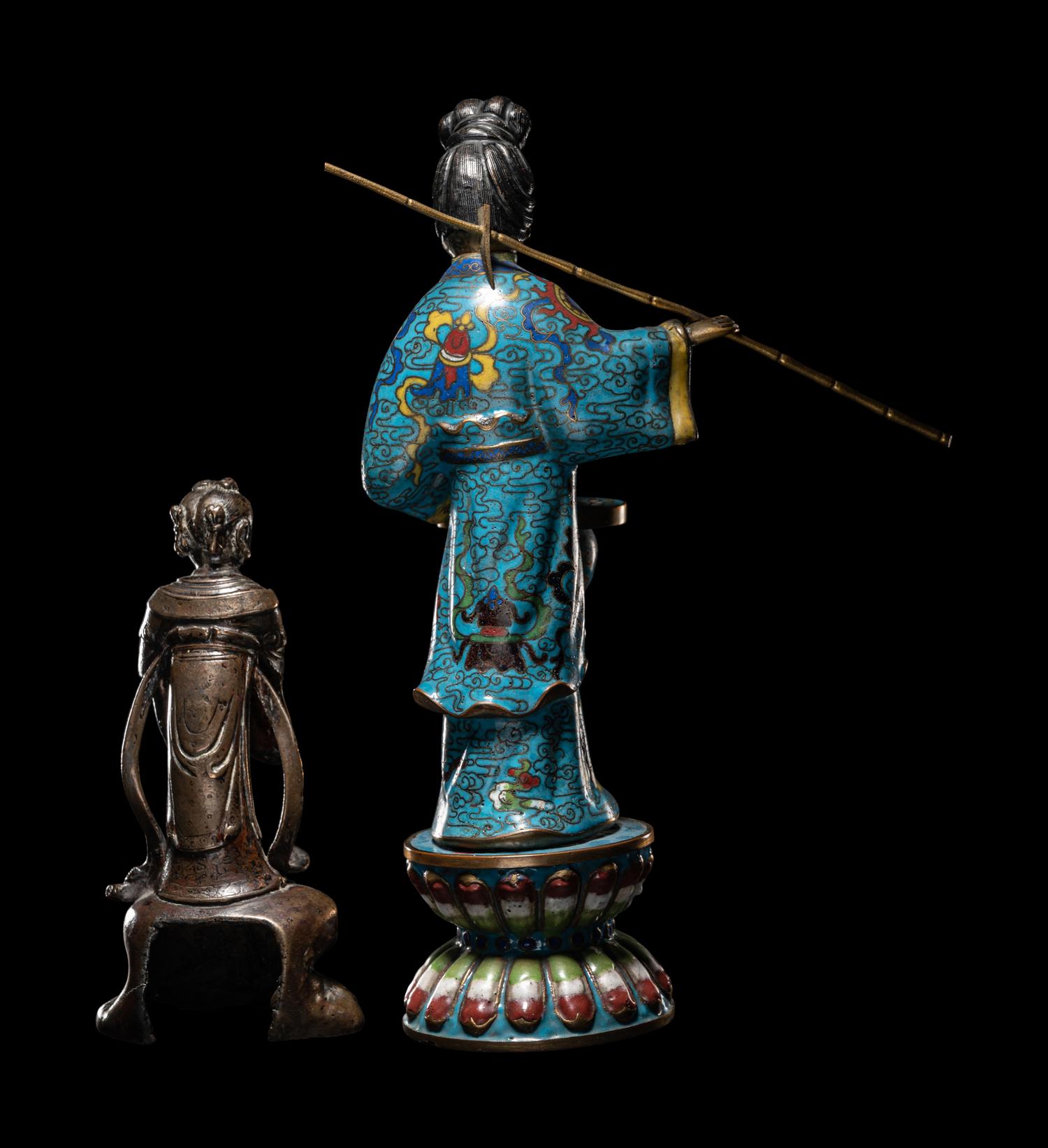 Two Chinese Figures of Female Immortals