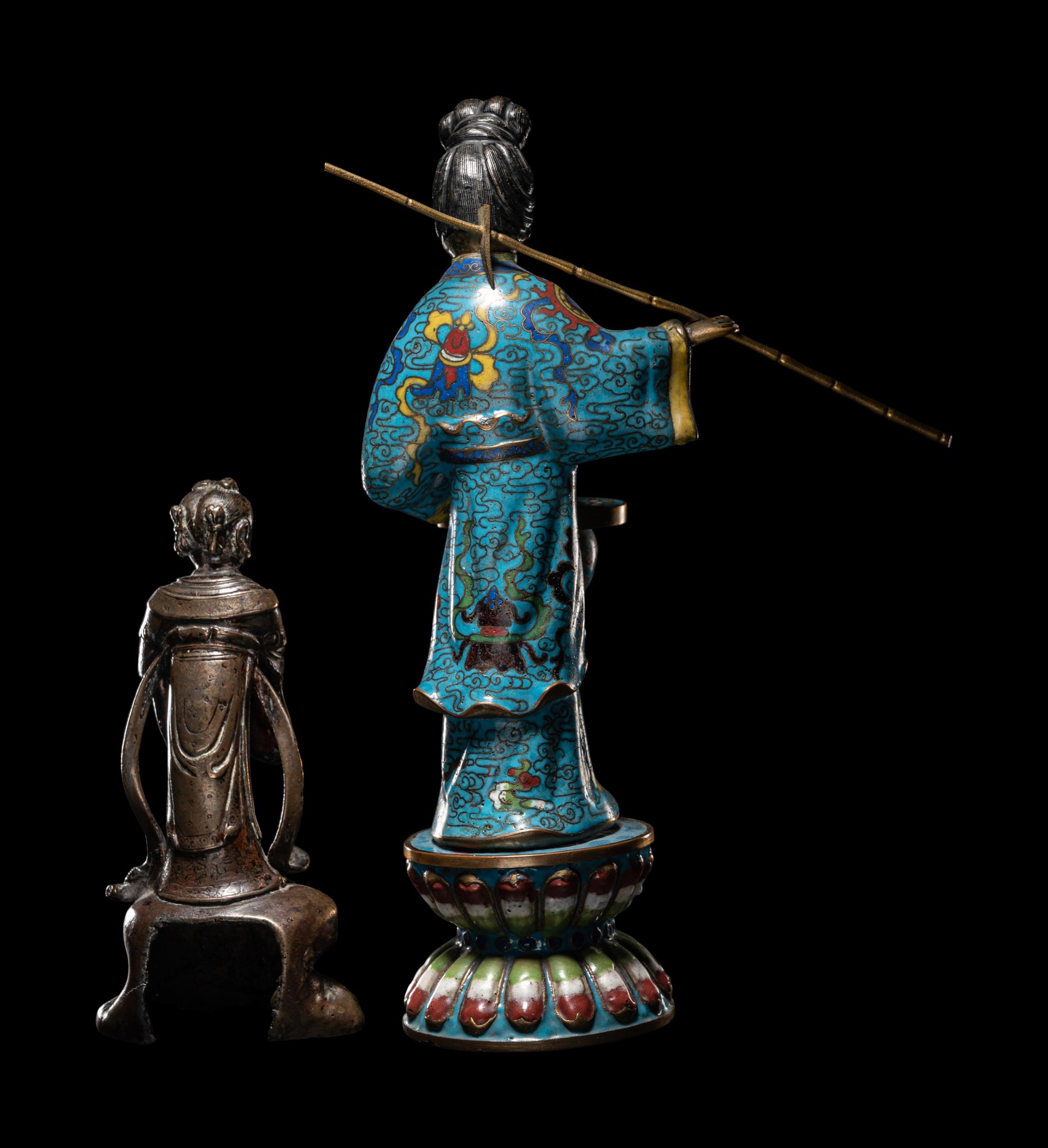 Two Chinese Figures of Female Immortals