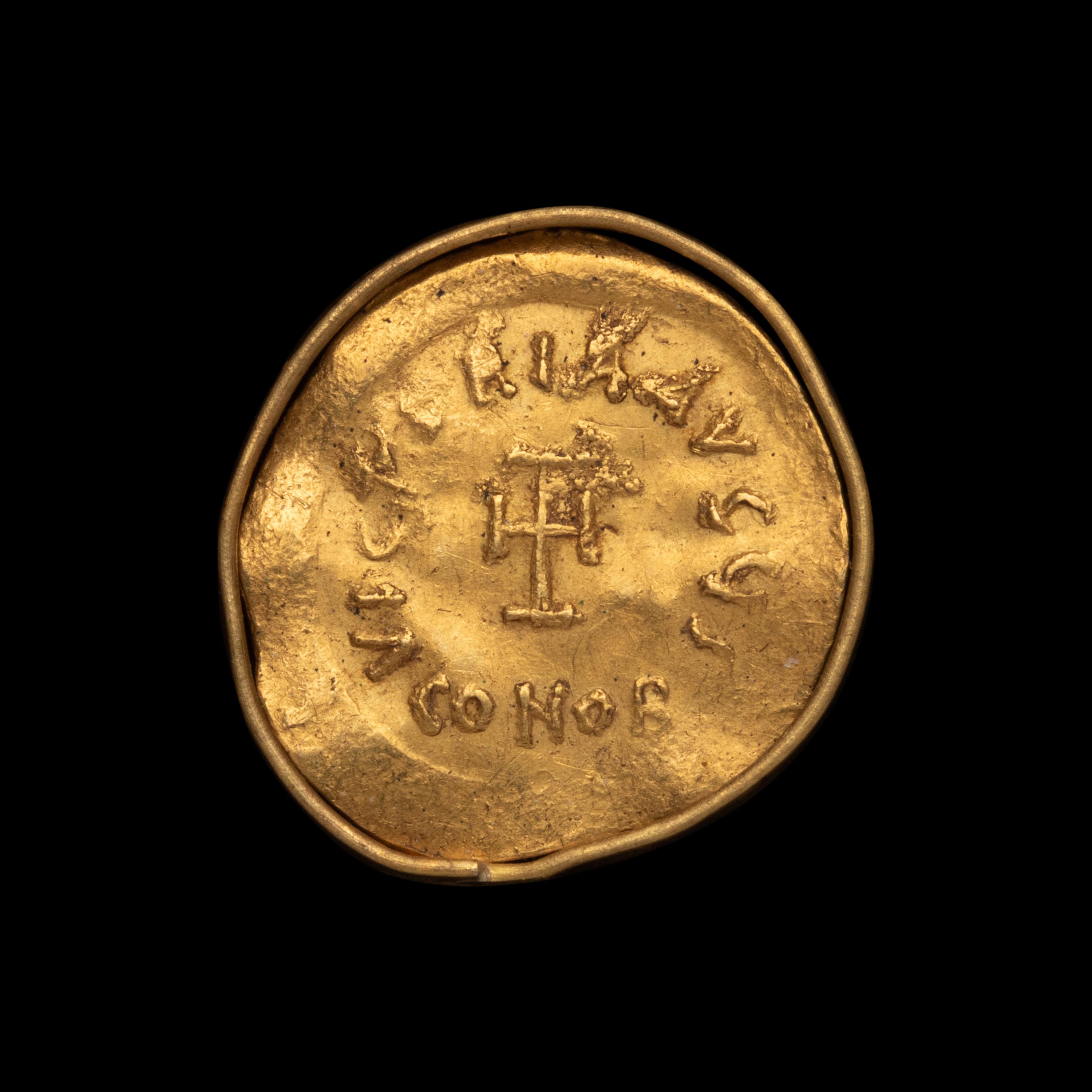 [ANCIENTS] BYZANTINE EMPIRE. Heraclius (610-613 AD). Av Tremissis (1.4 g, 17mm)
