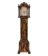 A Federal Grain-Painted Tall Case Clock