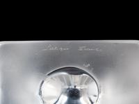 A Pair of Lalique Molded and Frosted Glass Deux Hirondelles Bookends
