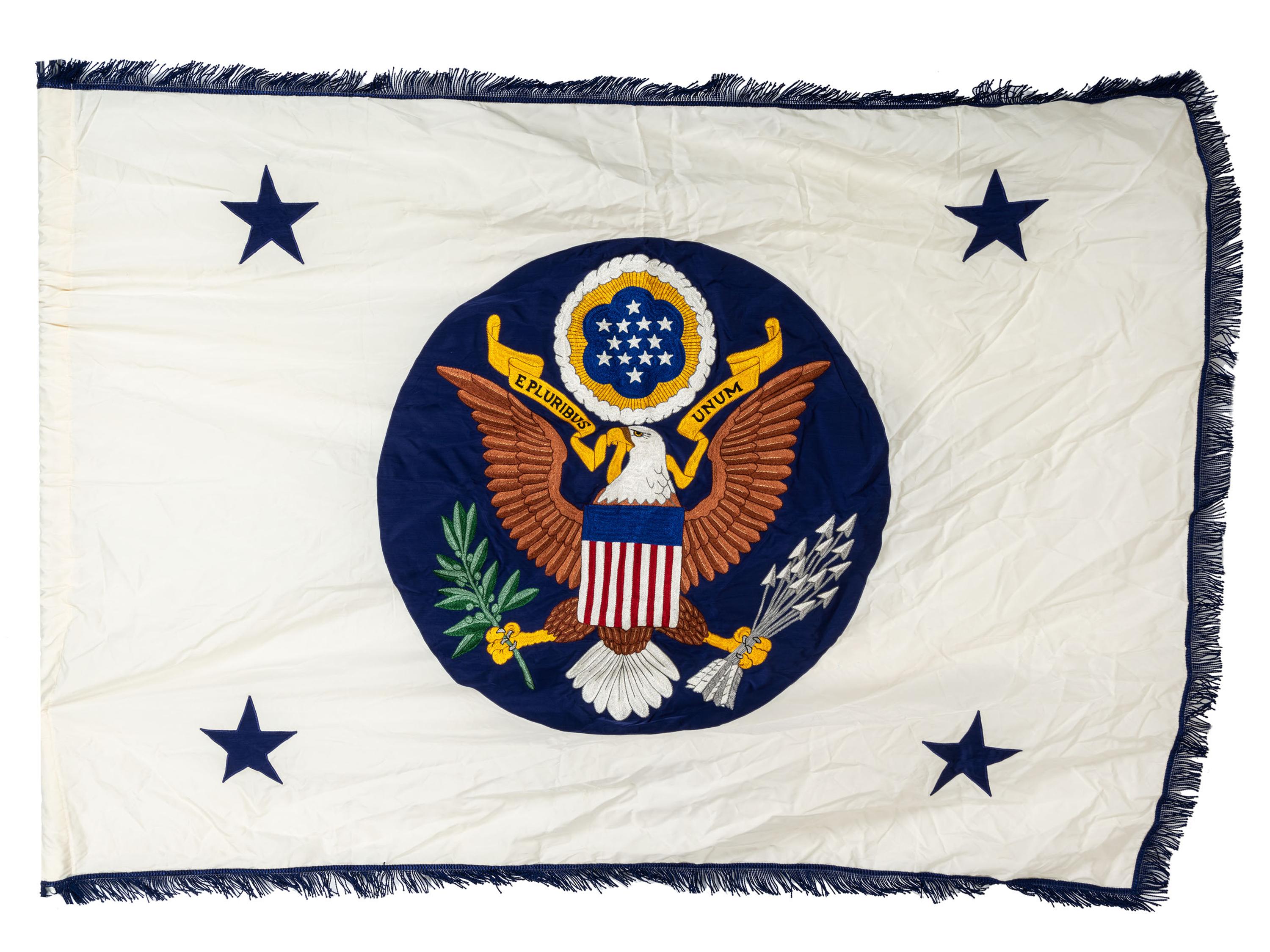 [JOHNSON, Lyndon B. (1908-1973).] A group of political items associated with the administration of President Lyndon B. Johnson and highlighted by a Tiffany & Co. box with presidential seal.