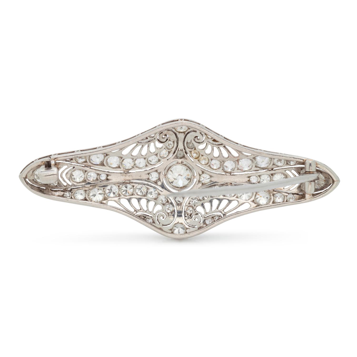 EDWARDIAN, DIAMOND BROOCH